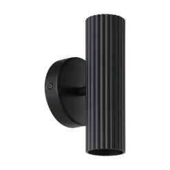 Eglo Vägglampa Portillo Stål Svart Up & Down | Passande för 2x GU10