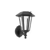 Eglo Vägglampa Prietta Solar Svart 6W 800lm - 827 Extra Varm Vit | IP44 - Rörelsesensor