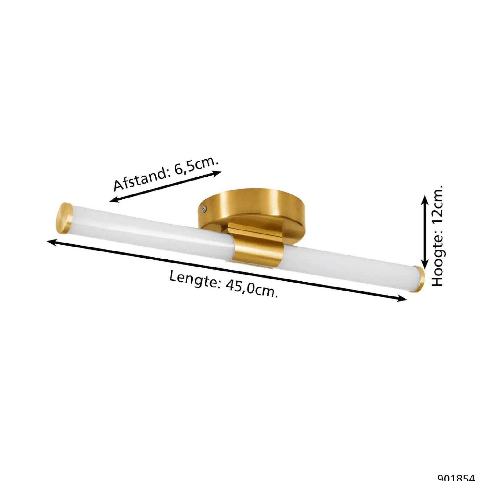 Eglo Vägglampa Ramola Stål Guld 75W 850lm - 830-865 Justerbar Vit | IP44