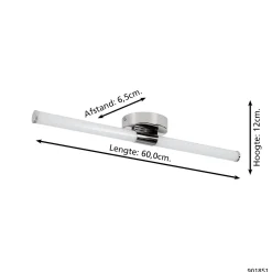 Eglo Vägglampa Ramola Stål Krom 11W 1200lm - 830-865 Justerbar Vit | IP44