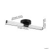 Eglo Vägglampa Ramola Stål Svart 75W 850lm - 830-865 Justerbar Vit | IP44