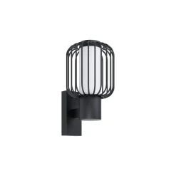 Eglo Vägglampa Ravello Stål Svart | IP44 - Passande för 1x E27