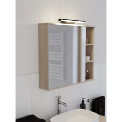 Eglo Vägglampa Regello-Z Plast Svart 12W 1350lm - 827-865 Justerbar Vit | IP44 - Dimbar
