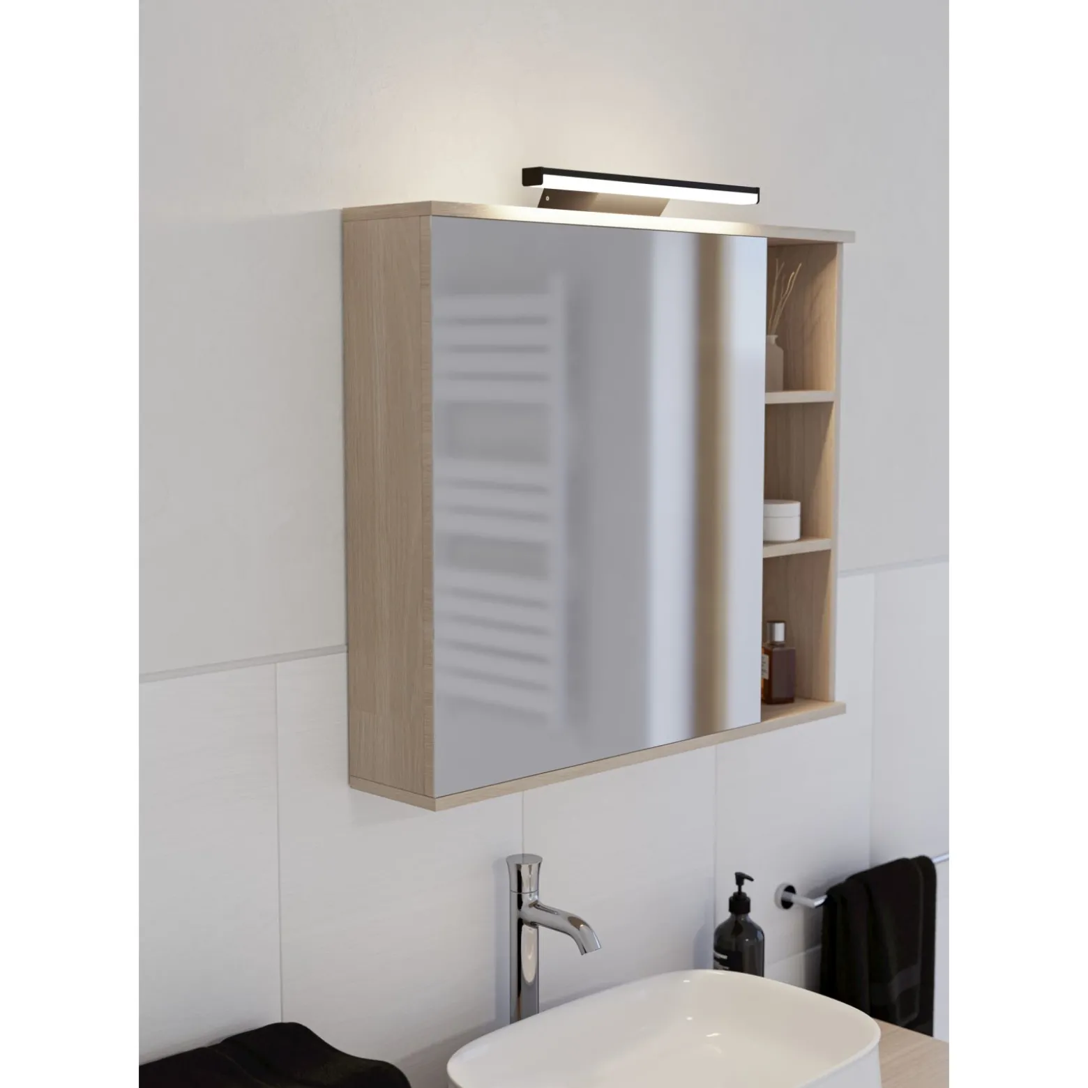 Eglo Vägglampa Regello-Z Plast Svart 12W 1350lm - 827-865 Justerbar Vit | IP44 - Dimbar