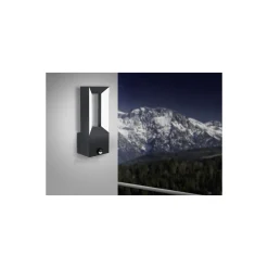 Eglo Vägglampa Riforano Aluminium Svart 5W 550lm - 830 Varm Vit | IP44 - Rörelsesensor