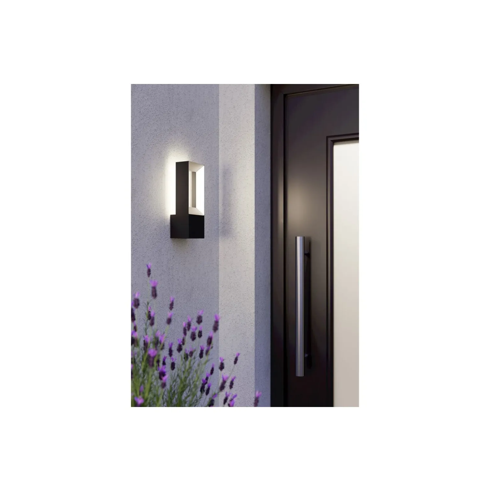 Eglo Vägglampa Riforano Aluminium Svart 5W 550lm - 830 Varm Vit | IP44