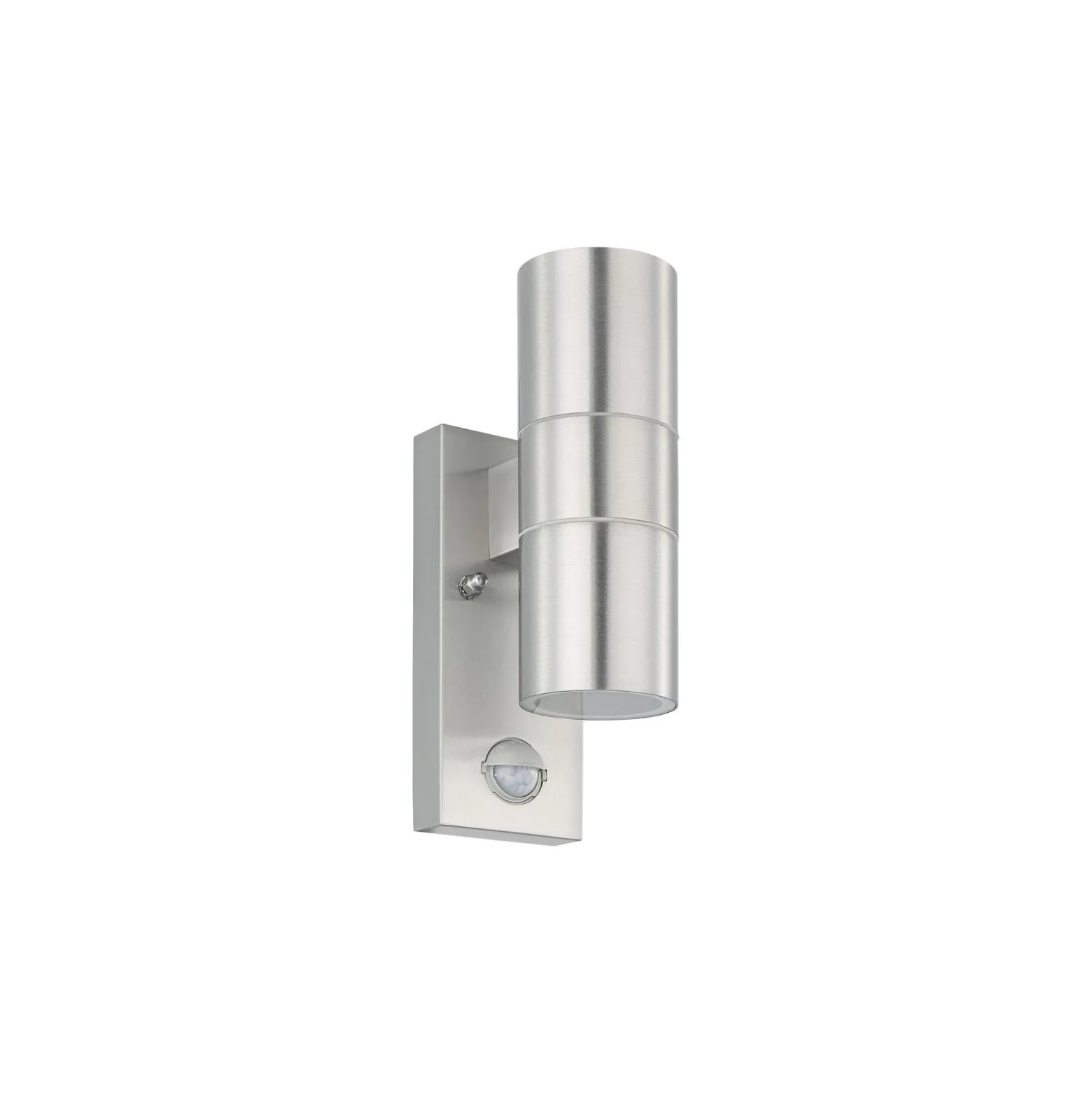 Eglo Vägglampa Riga 5 Rostfritt Stål Up & Down 2W 250lm - 830 Varm Vit | IP44 - Rörelsesensor