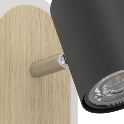 Eglo Vägglampa Rimbocchi Stål Svart 7W 850lm - 830 Varm Vit