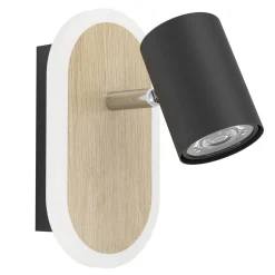 Eglo Vägglampa Rimbocchi Stål Svart 7W 850lm - 830 Varm Vit