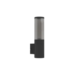 Eglo Vägglampa Salle Utomhus Aluminium Svart | Passande för E27