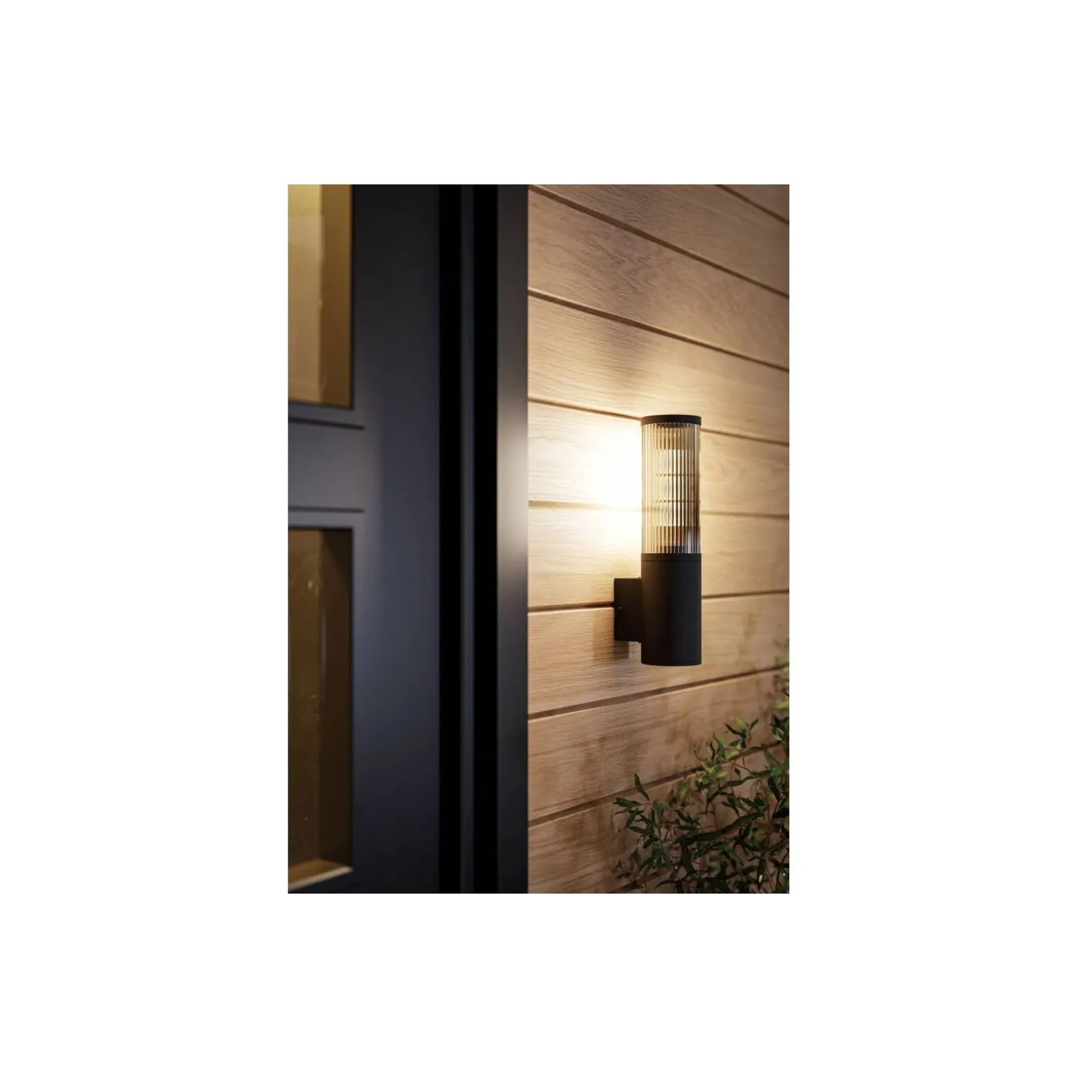 Eglo Vägglampa Salle Utomhus Aluminium Svart | Passande för E27