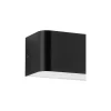 Eglo Vägglampa Sania 4 Aluminium Svart Vit 12W 1400lm - 830 Varm Vit | IP20