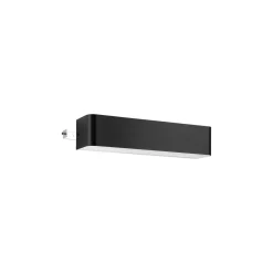 Eglo Vägglampa Sania 4 Aluminium Svart Vit 12W 1400lm - 830 Varm Vit | IP20