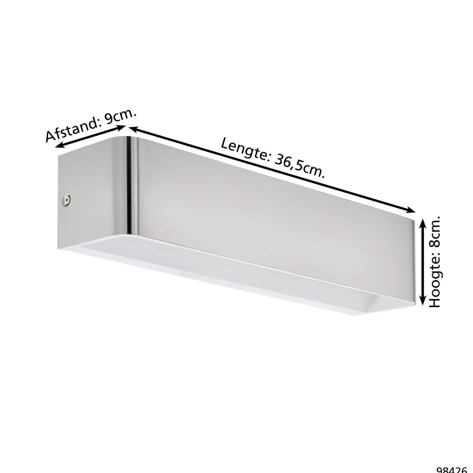 Eglo Vägglampa Sania 4 Aluminium 12W 1400lm - 830 Varm Vit