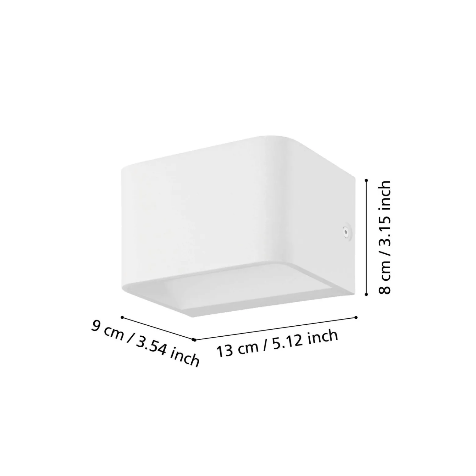 Eglo Vägglampa Sania 4 Aluminium Vit 6W 670lm - 830 Varm Vit