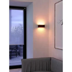 Eglo Vägglampa Sania-Z Aluminium Svart 10W 1180lm - 827-865 Justerbar Vit | IP55 - Dimbar