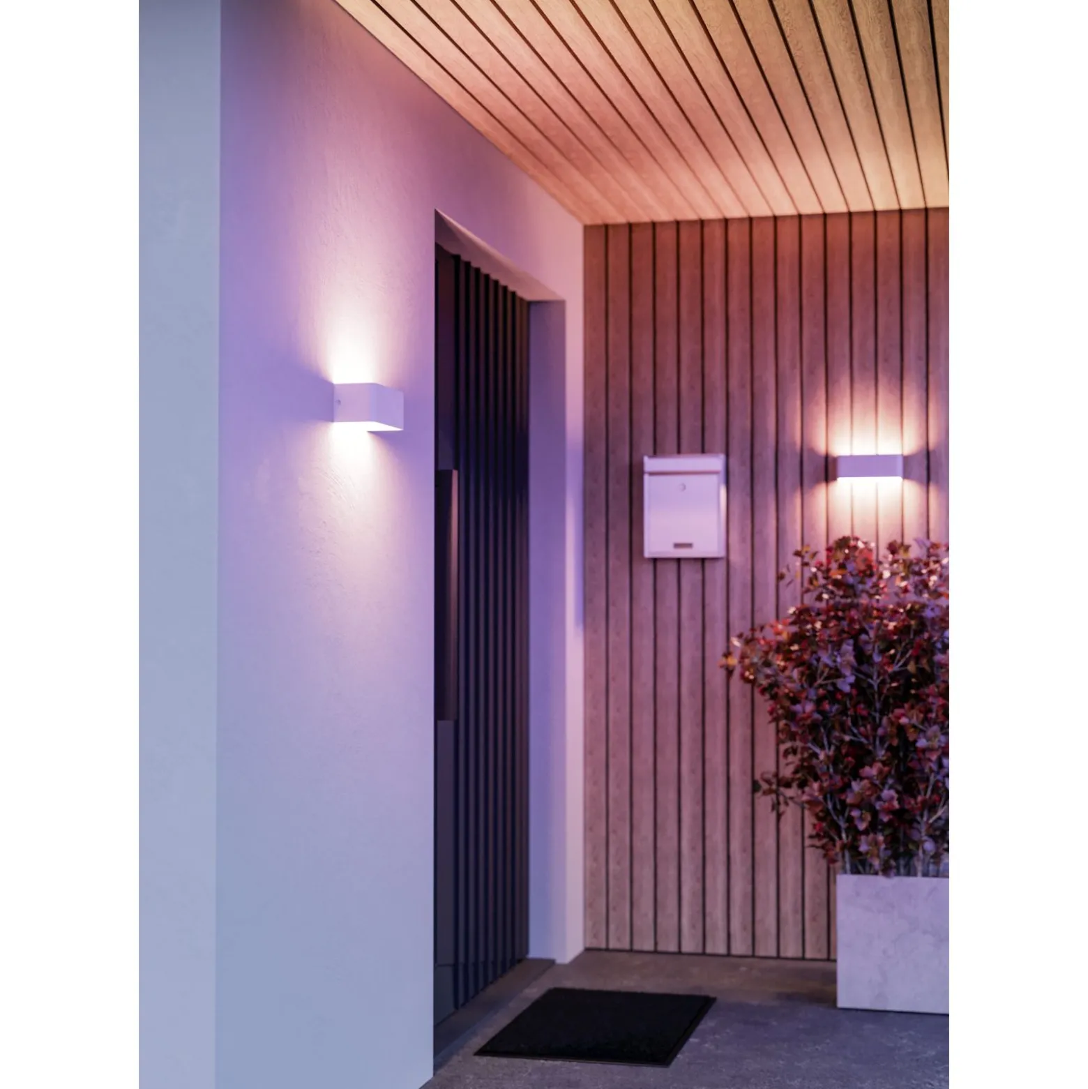 Eglo Vägglampa Sania-Z Aluminium Vit 10W 1180lm - 827-865 Justerbar Vit | IP55 - Dimbar