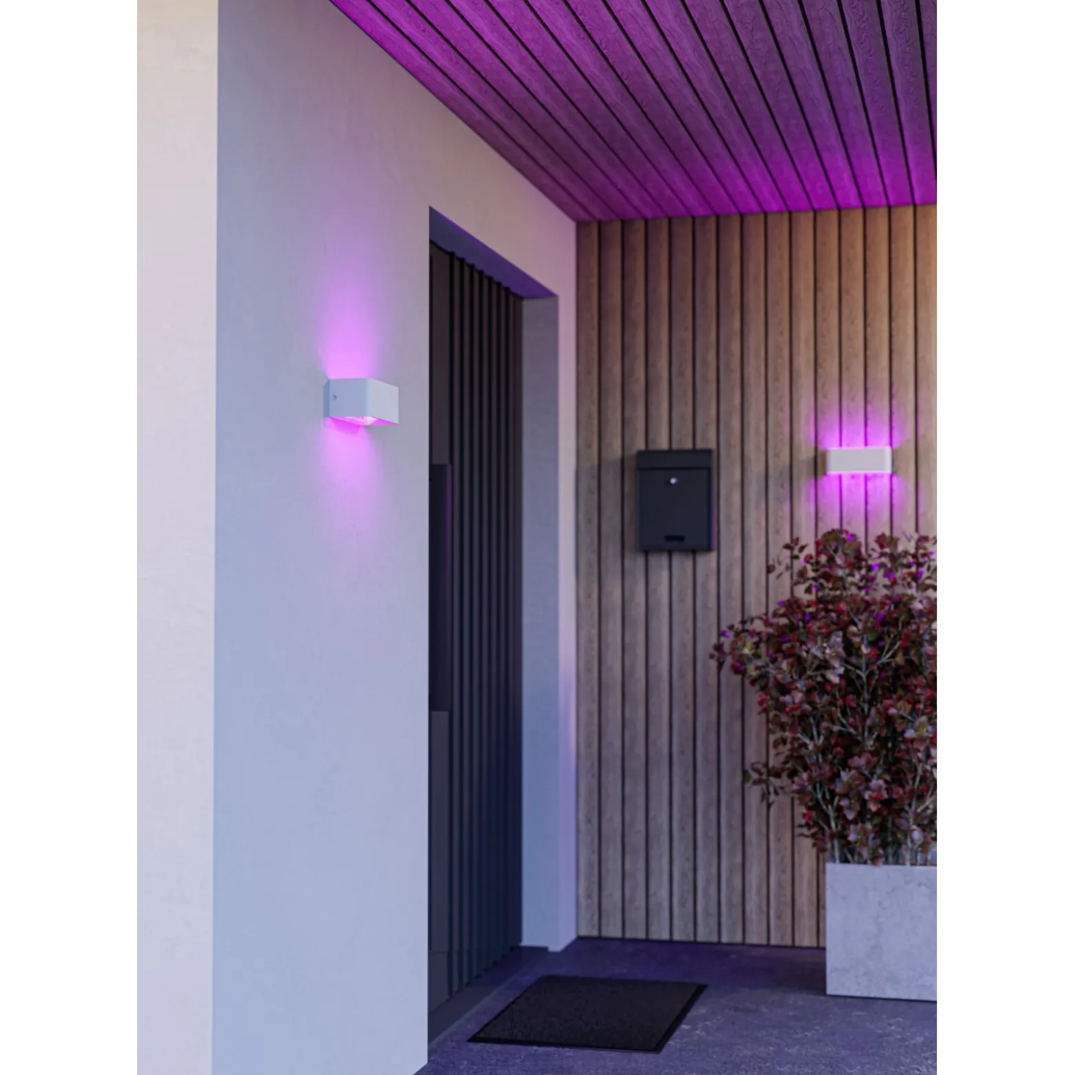 Eglo Vägglampa Sania-Z Aluminium Vit 10W 1180lm - 827-865 Justerbar Vit | IP55 - Dimbar