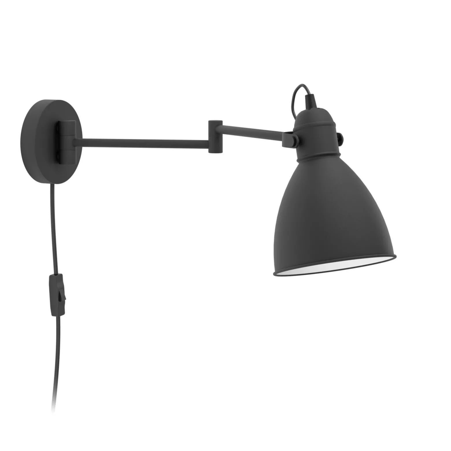 Eglo Vägglampa San Peri Stål Svart | Passande För 1x E27
