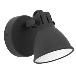 Eglo Vägglampa Seras 2 Stål Svart 2W 250lm - 830 Varm Vit