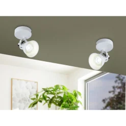 Eglo Vägglampa Seras 1 Stål Vit 2W 250lm - 830 Varm Vit