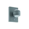 Eglo Vägglampa Sesimba 1 Stål Silver Up & Down 3W 330lm - 830 Varm Vit | IP44 - Rörelse- och Ljussensor