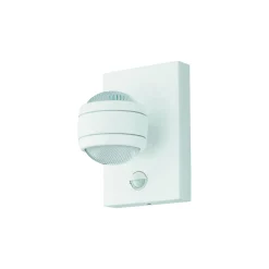 Eglo Vägglampa Sesimba 1 Stål Vit Up & Down 3W 280lm - 830 Varm Vit | IP44 - Rörelse- och Ljussensor