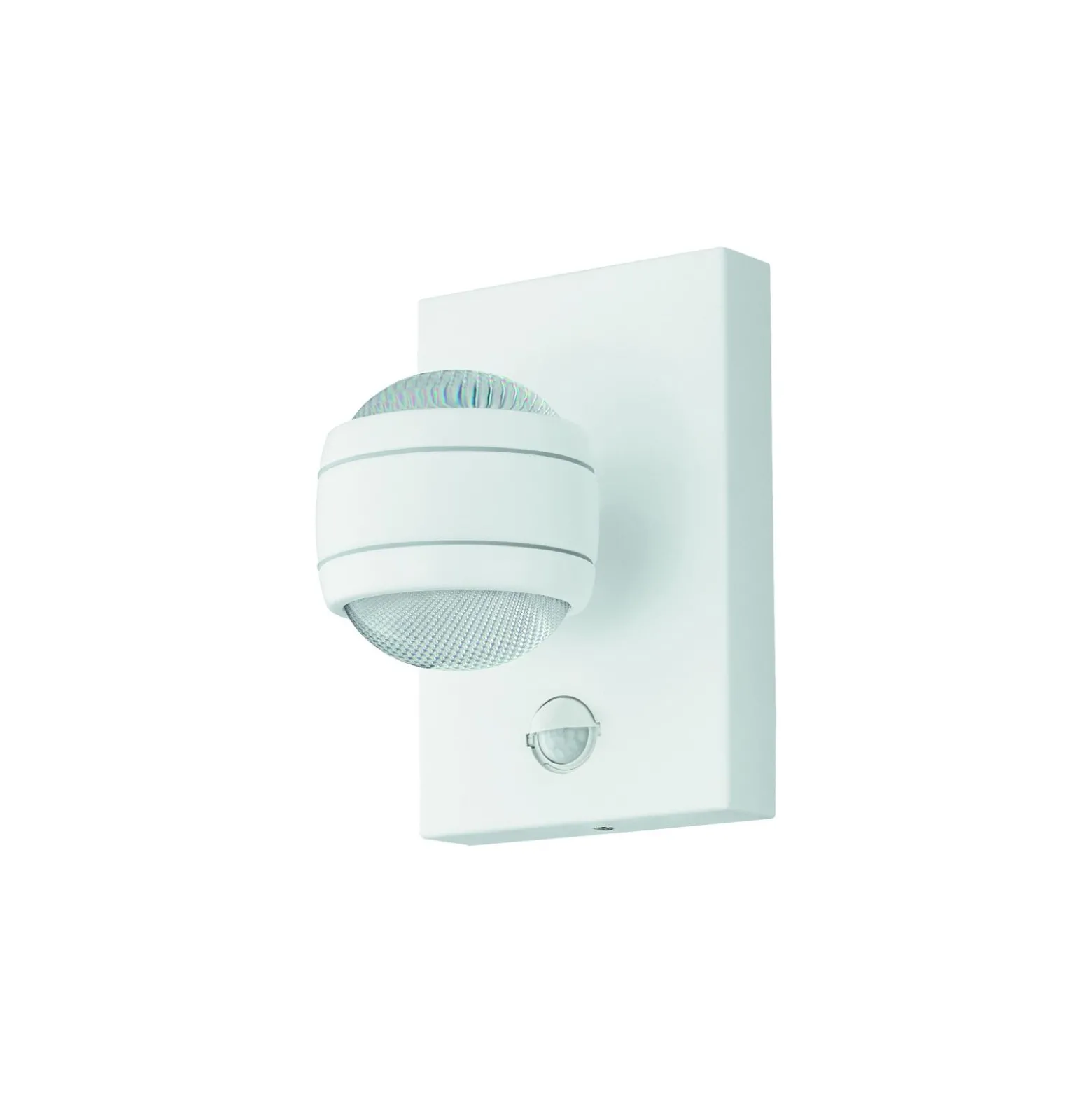 Eglo Vägglampa Sesimba 1 Stål Vit Up & Down 3W 280lm - 830 Varm Vit | IP44 - Rörelse- och Ljussensor
