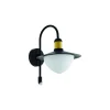Eglo Vägglampa Sirmione Stål Svart | IP44 - Passande för 1x E27 - Rörelsesensor
