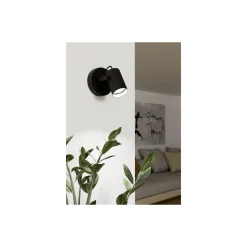 Eglo Vägglampa Sorego Stål Svart 2.8W 250lm - 830 Varm Vit | IP20 - Inkl. 1x GU10