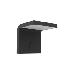 Eglo Vägglampa Spiante Solar Svart 6W 800lm - 840 Kallvit | IP65 - Rörelsesensor