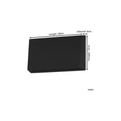 Eglo Vägglampa Spongano Aluminium Svart 9W 1100lm - 830-840-850-865 CCT | IP65