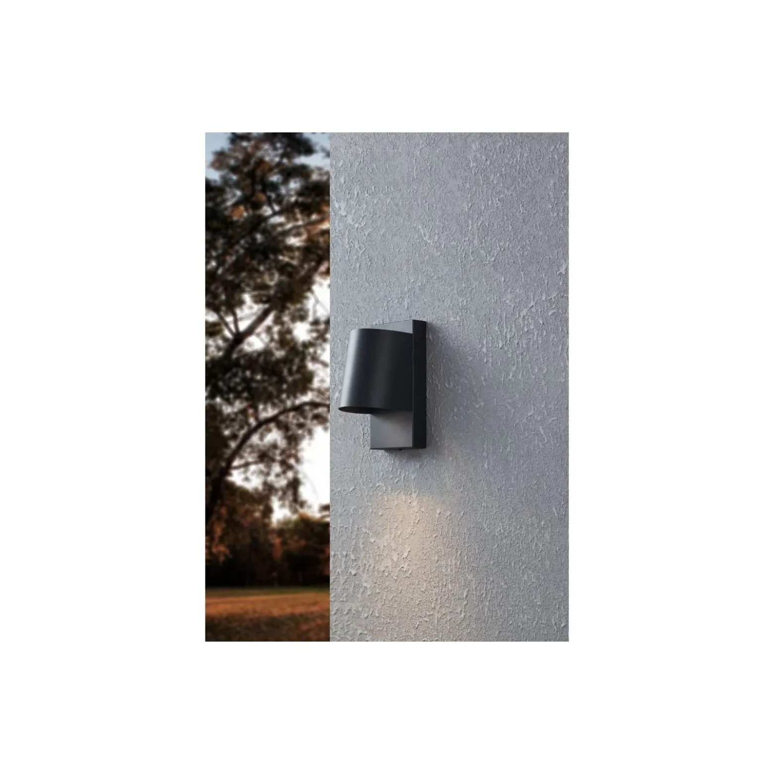 Eglo Vägglampa Stagnone Utomhus Stål Svart 4.6W 400lm - 830 Varm Vit | Passande för GU10