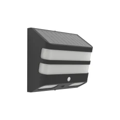 Eglo Vägglampa Stiappa Solar Svart 6W 800lm - 840 Kallvit | IP65 - Rörelsesensor