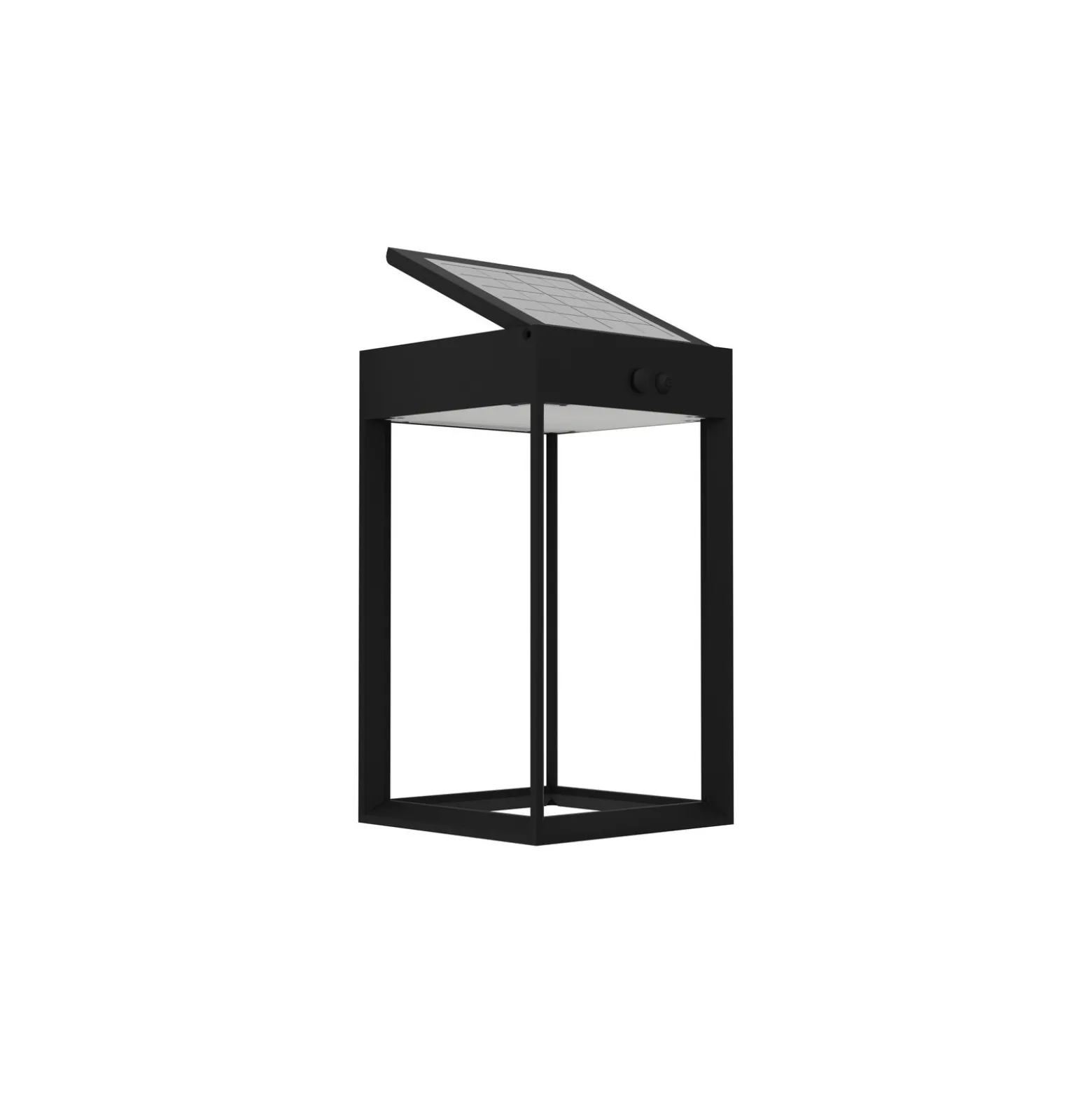 Eglo Vägglampa Suzzara Solar Svart 6W 800lm - 840 Kallvit | IP65 - Rörelsesensor
