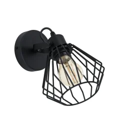 Eglo Vägglampa Tabillano Stål Svart | Passande För 1x E27