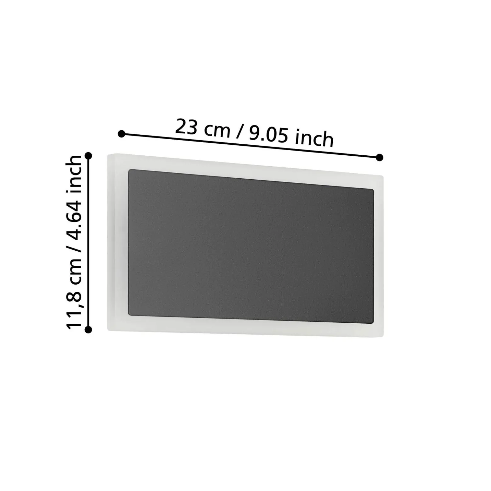 Eglo Vägglampa Talamello 1 Stål Svart 12W 1500lm - 830 Varm Vit