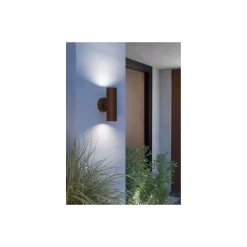 Eglo Vägglampa Tomelloso Utomhus Aluminium Rostig Up & Down | Passande för 2x GU10