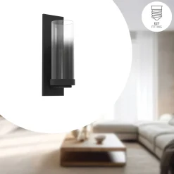 Eglo Vägglampa Toothill Stål Svart | Passande För 1x E27
