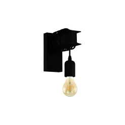 Eglo Vägglampa Townshend 6 Stål Svart | IP20 - Passande för 1x E27