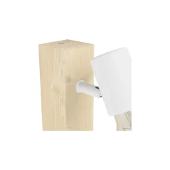 Eglo Vägglampa Townshend 3 Trä Stål Vit | IP20 - Passande för 1x E27