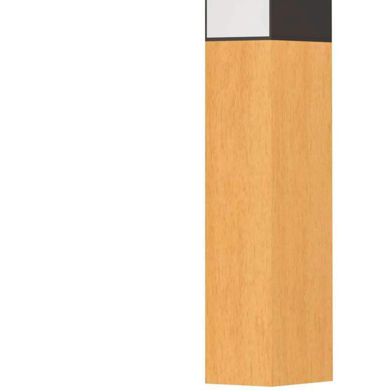Eglo Vägglampa Tudons Aluminium Stål Svart Trä 12W 1300lm - 830 Varm Vit