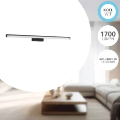 Eglo Vägglampa Vadumi Plast Svart Vit 14W 1700lm - 840 Kallvit | IP44