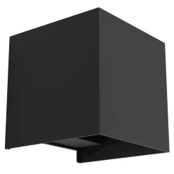 Eglo Vägglampa Valmontone Aluminium Svart 15W 400lm - 830 Varm Vit