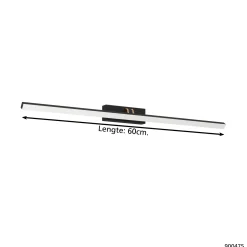 Eglo Vägglampa Verdello Plast Svart Vit 5W 750lm - 830-865 Justerbar Vit | IP44