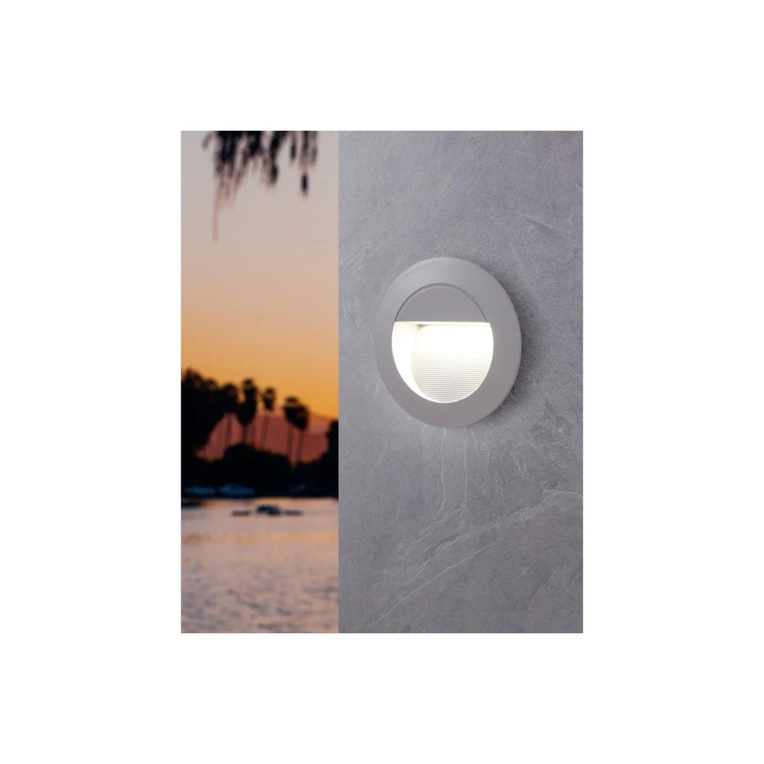 Eglo Vägglampa Zimba Aluminium Silver 2W 300lm - 840 Kallvit | IP65