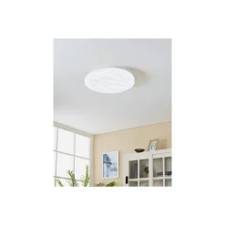 Eglo Vägg och Taklampa Benariba Stål Vit 14.6W 1600lm - 830 Varm Vit | IP20