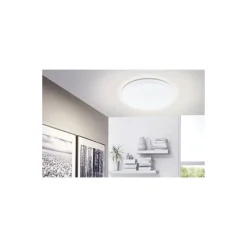 Eglo Vägg och Taklampa Frania Stål Vit 14.6W 1600lm - 830 Varm Vit | IP20