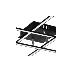 Eglo Vägg och Taklampa Lasana 3 Stål Aluminium Svart 5.3W 700lm - 830 Varm Vit | IP20