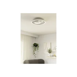 Eglo Vägg och Taklampa Tiriolo Stål Vit Silver 14W 1800lm - 840 Kallvit | IP20